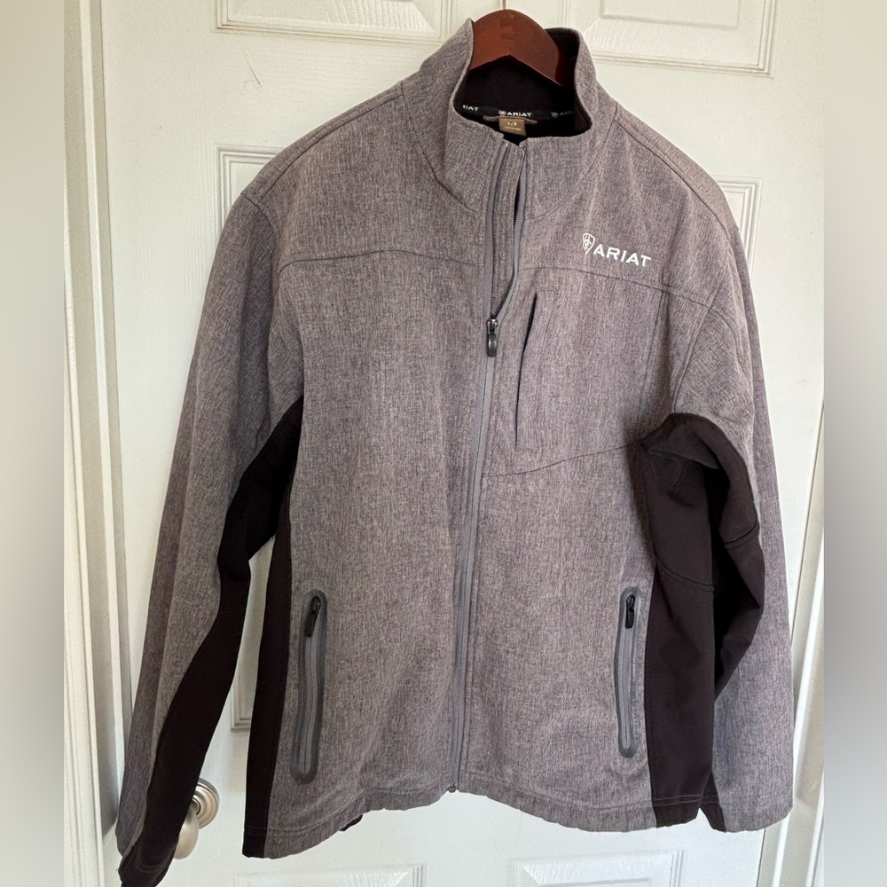 Ariat Men's Vernon Gray and Black Performance Jacket